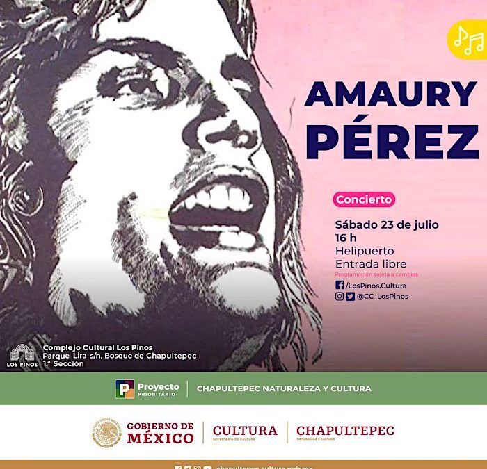 Amaury Pérez en concierto en Los Pinos.